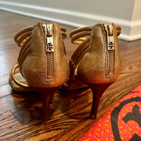 Tory Burch size 8.5 braided strappy heel - Picture 3 of 5